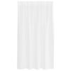 vidaXL Κουρτίνες με κουρτίνες 2 pcs Λευκό 140x140εκ Πολυεστέρας