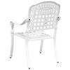 vidaXL Καρέκλα Κήπου 2 pcs Λευκό 55 x 56.5 x 91εκ Αλουμίνιο