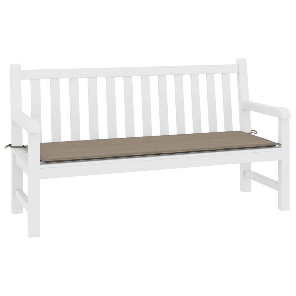 vidaXL Μαξιλάρι Πάγκου Κήπου Taupe 200x50x4 εκ. Ύφασμα Oxford
