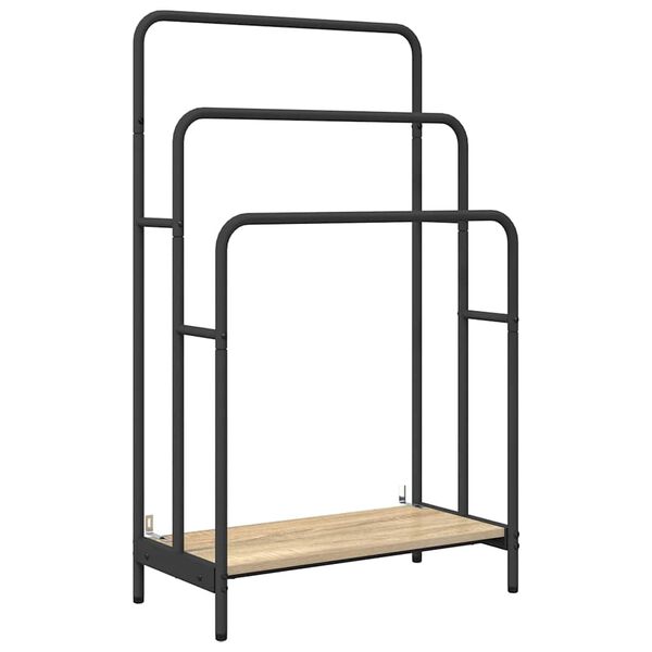 vidaXL Ράφι Ρούχων Sonoma Δρυς 60 x 30 x 100.5 εκ Επεξεργασμένο ξύλο