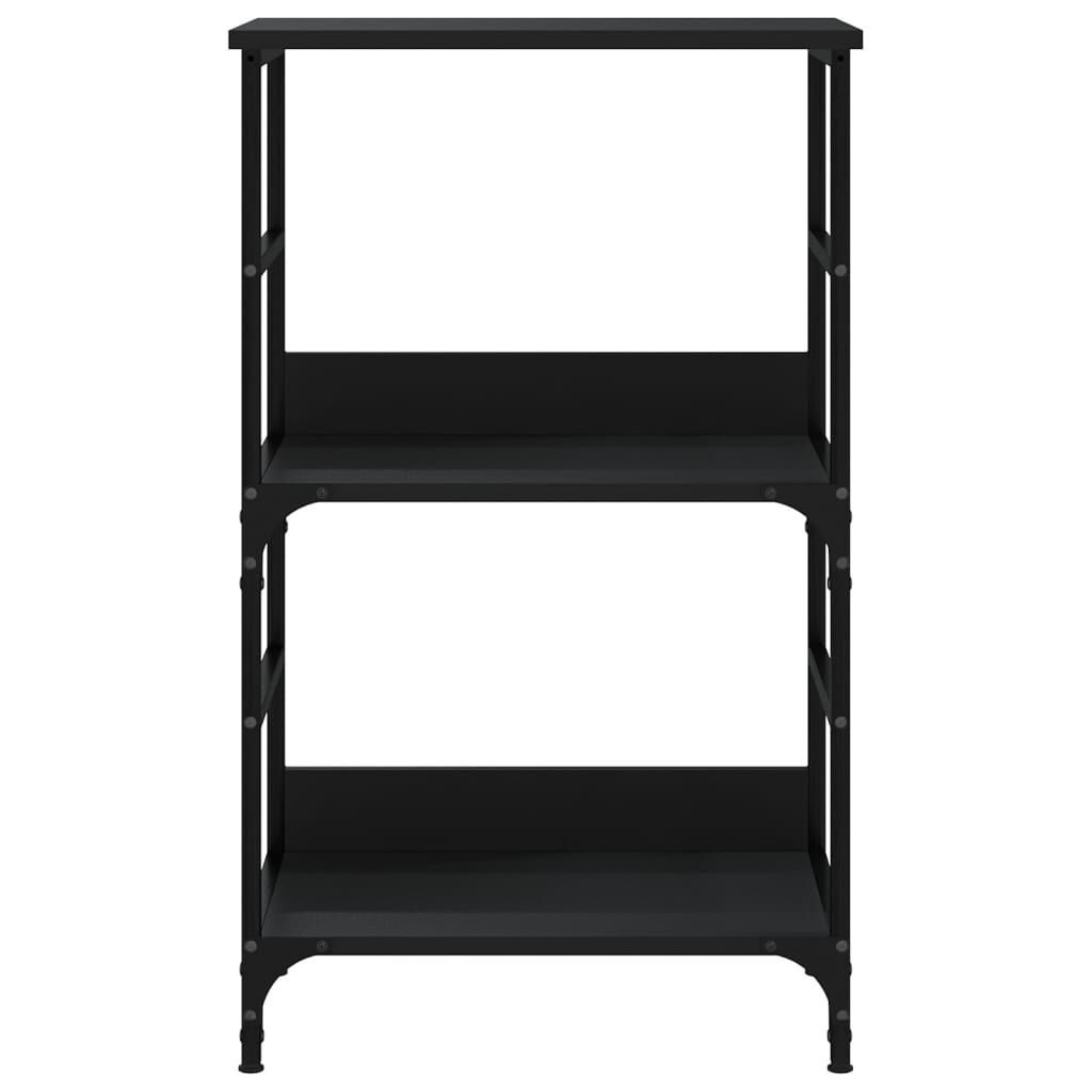 vidaXL Βιβλιοθήκη Μαύρη 50 x 33 x 82 εκ. από Επεξεργασμένο Ξύλο