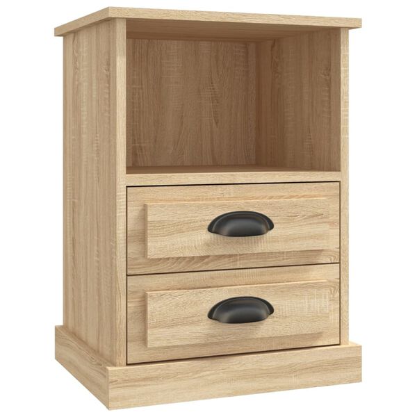 vidaXL Κομοδίνα 2 τεμ. Sonoma Δρυς 43x36x60 εκ.