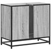 vidaXL Ντουλάπι νιπτήρα μπάνιου γκρι Sonoma 65x33x60 cm