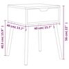 vidaXL Κομοδίνα 2 τεμ. Λευκό/Sonoma Δρυς 40x40x56 εκ. από Επεξ. Ξύλο