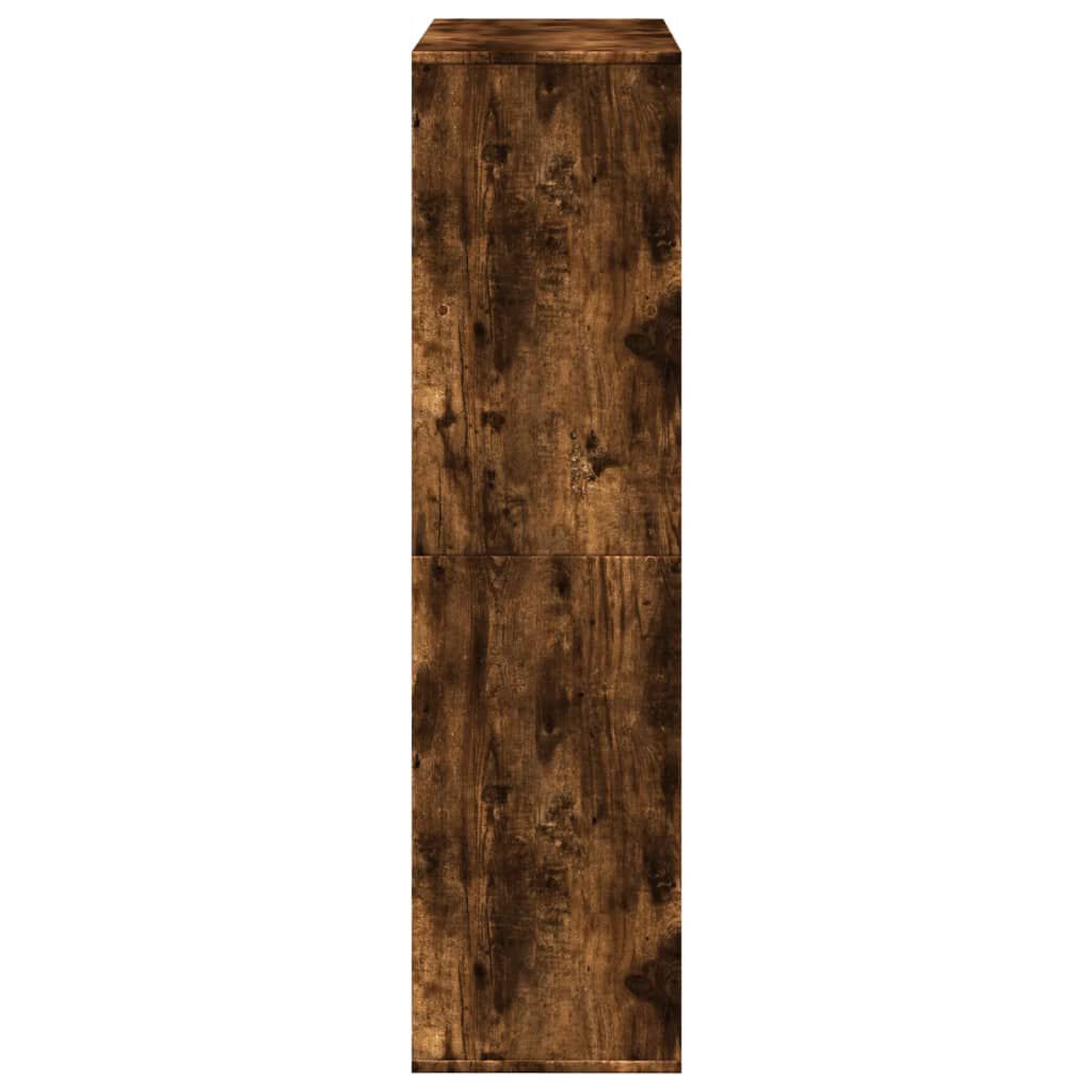 vidaXL Βιβλιοθήκη Καπνιστή Δρυς 100x33x125,5εκ. από Επεξεργασμένο Ξύλο