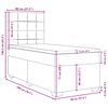 vidaXL &Kappa;&rho;&epsilon;&beta;ά&tau;&iota; Boxspring &mu;&epsilon; &Sigma;&tau;&rho;ώ&mu;&alpha; &Mu;&pi;&lambda;&epsilon; 80 x 200 &epsilon;&kappa;. &Beta;&epsilon;&lambda;&omicron;ύ&delta;&iota;&nu;&omicron;