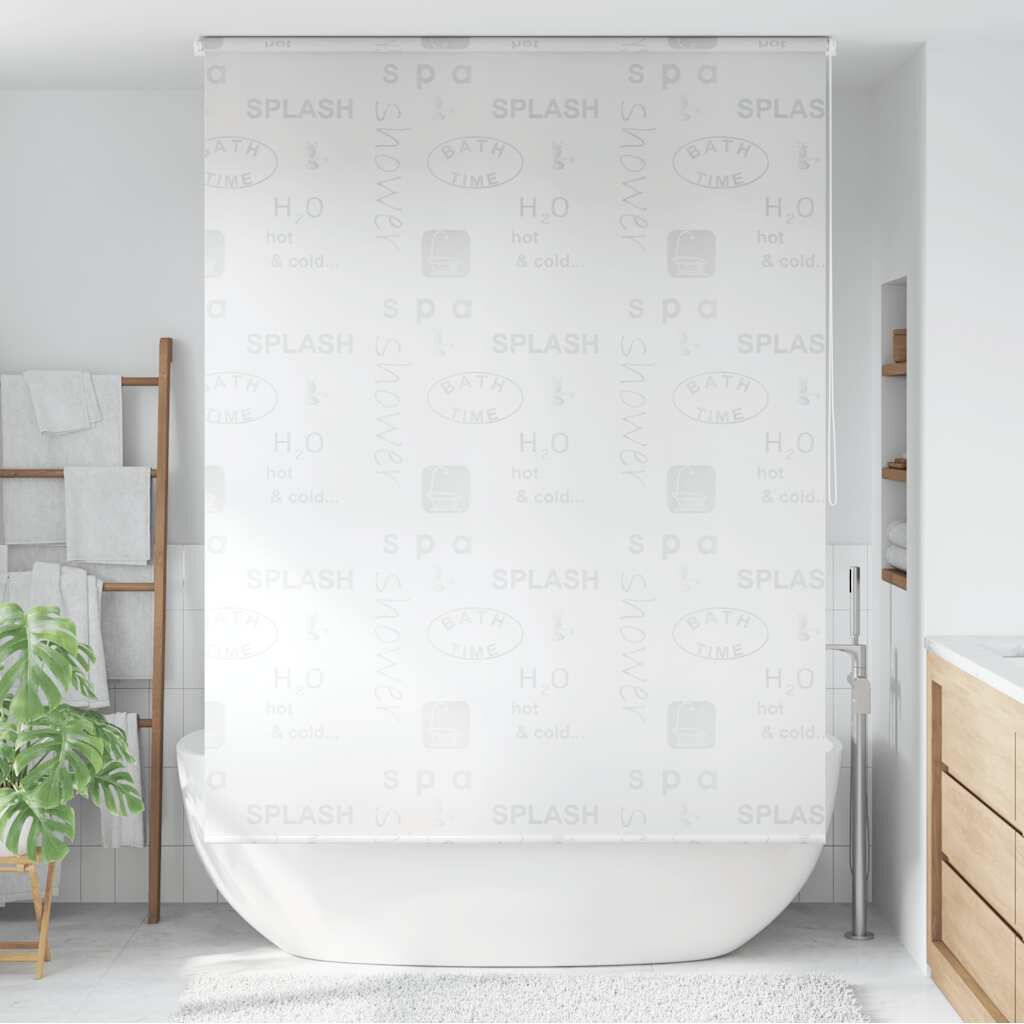 vidaXL Κουρτίνα Μπάνιου Ρολό Σχέδιο Πιτσιλιά 140 x 240 εκ.