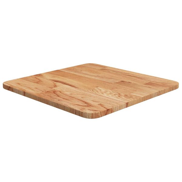 vidaXL Επιφάνεια Τραπεζιού Τετράγωνη Αν. Καφέ 40x40x1,5 εκ. Ξύλο Δρυς