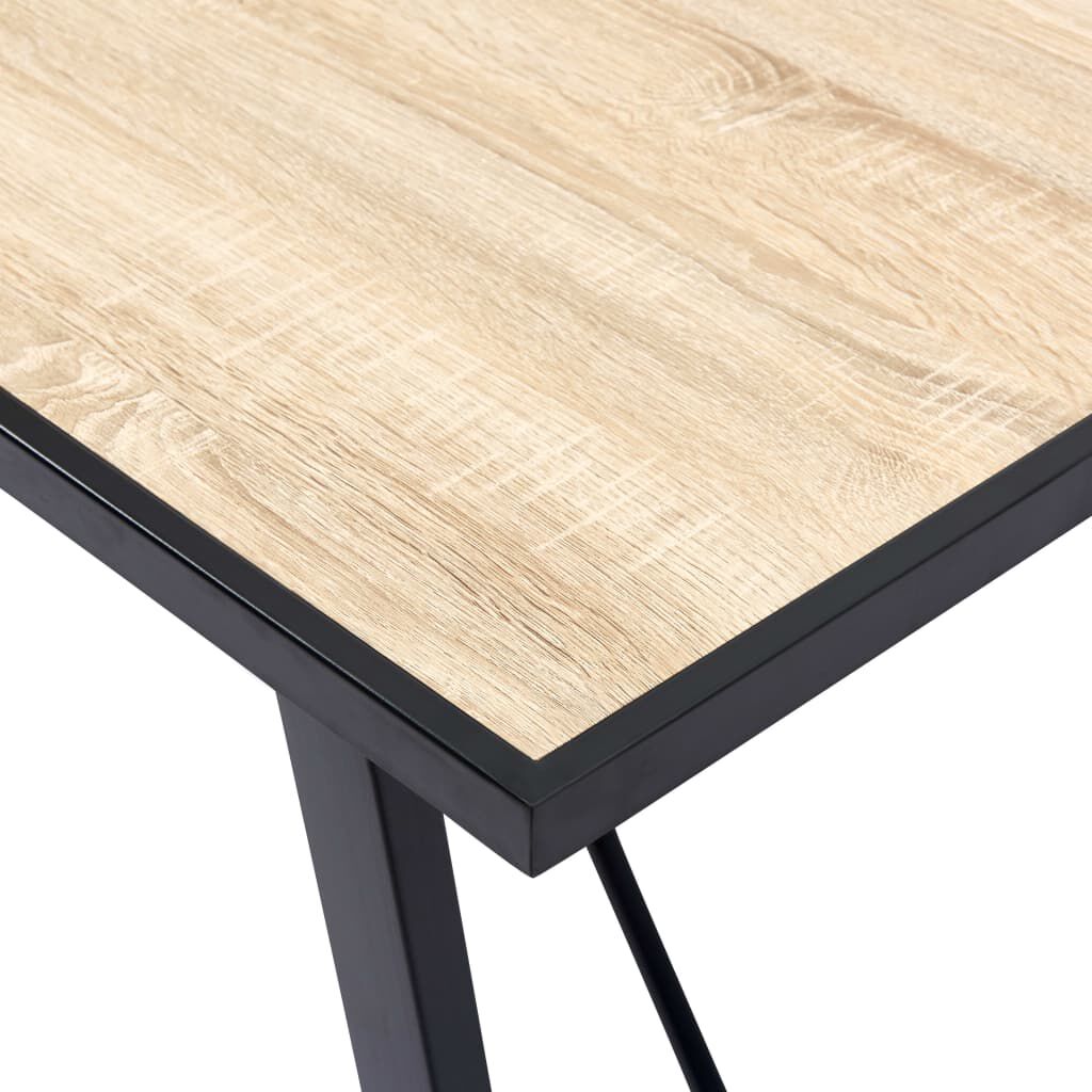 vidaXL Τραπεζαρία Χρώμα Δρυός 120 x 60 x 75 εκ. από MDF