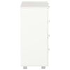 vidaXL Μπουφές Ψηλός Γυαλιστερός Λευκός 60x35x80 εκ. Επεξ. Ξύλο