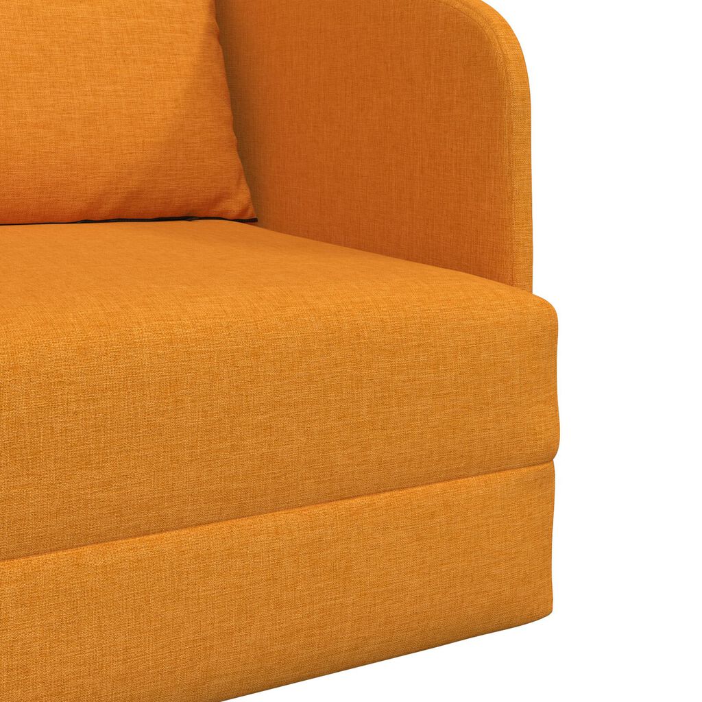 vidaXL Καναπές Κρεβάτι 2 σε 1 Σκούρο Κίτρινο 65x80x83 εκατοστά ύφασμα