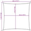 vidaXL Πανί Σκίασης Κόκκινο 2 x 2 μ. από HDPE 160 γρ./μ²