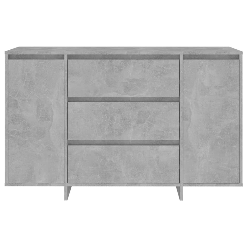 vidaXL Συρταριέρα με 3 Συρτάρια Γκρι Σκυρ. 120x41x75 εκ Επεξ. Ξύλο