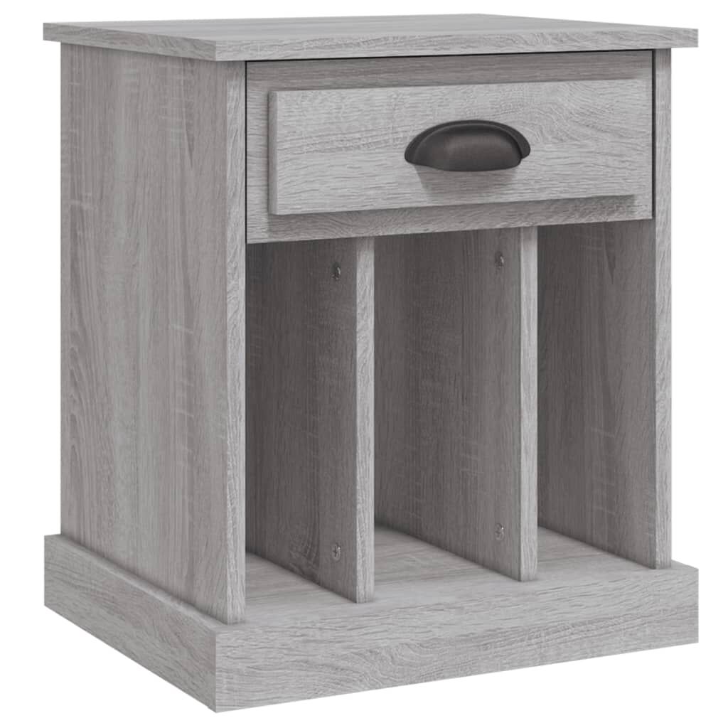 vidaXL Κομοδίνα 2 Τεμ. Γκρι Sonoma 43x36x50 εκ.