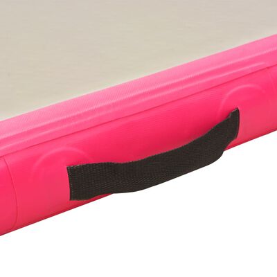 vidaXL Στρώμα Ενόργανης Φουσκωτό Ροζ 300 x 100 x 10 εκ. PVC με Τρόμπα
