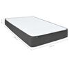 vidaXL Κρεβάτι Boxspring Σκούρο Γκρι 140 x 200 εκ. Υφασμάτινο