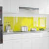vidaXL Πίσω Πάνελ Κουζίνας 2 pcs Κίτρινο 90 x 50 cm σκληρυμένο γυαλί