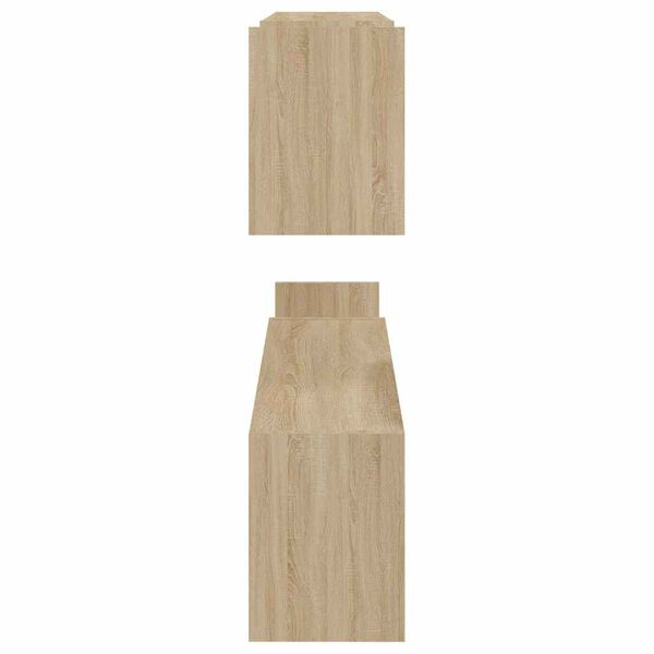 vidaXL Ραφιέρες Τοίχου 2 τεμ Sonoma Δρυς 100 x 15 x 50 εκ. Επεξ. Ξύλο
