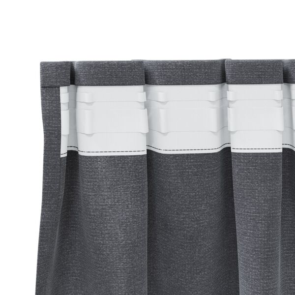 vidaXL Κουρτίνες με κουρτίνες 2 pcs Ανοιχτό γκρι 140 x 225 cm Βελούδο