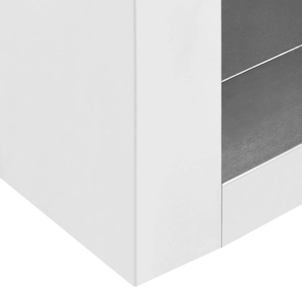 vidaXL Ερμάριο Τοίχου 90 x 40 x 50 εκ. Ανοξείδωτο Ατσάλι