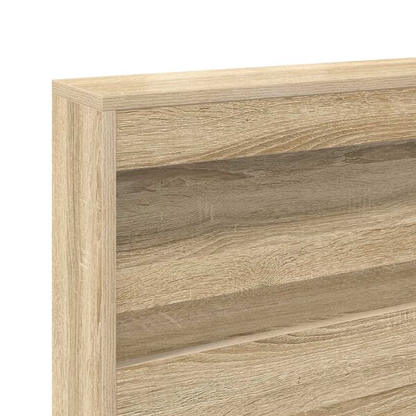 vidaXL κρεβάτι βιβλιοθήκης Σονόμα Δρυς 150x200 εκ. Επεξεργασμένο Ξύλο