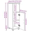 vidaXL Ντουλάπι Μπάνιου Sonoma Δρυς 30 x 35 x 95 εκ Επεξεργασμένο ξύλο