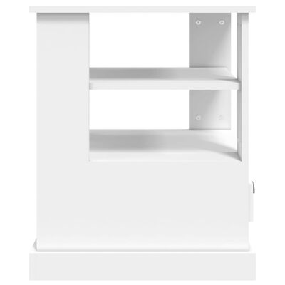 vidaXL Βοηθητικό Τραπέζι Λευκό 50 x 50 x 60 εκ. από Επεξεργασμένο Ξύλο