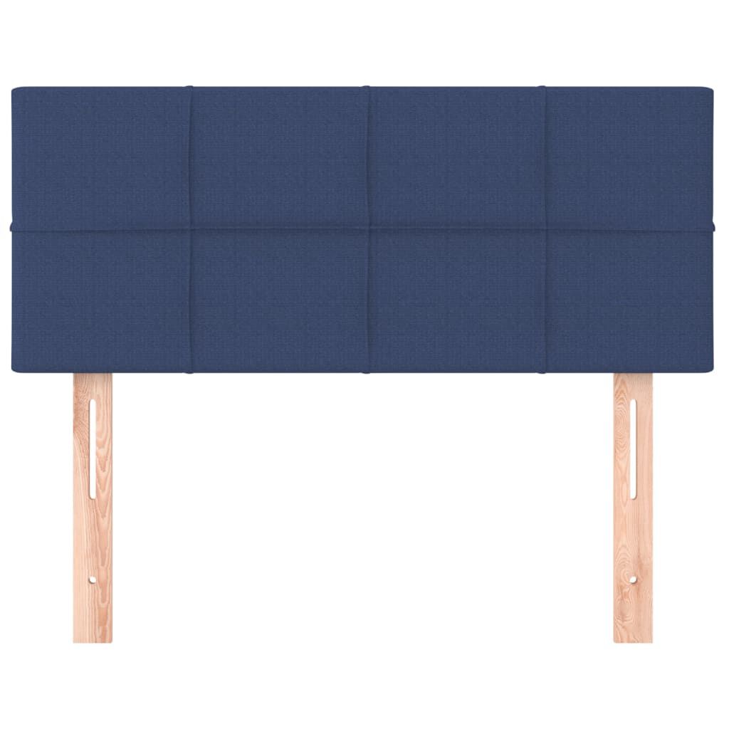 vidaXL Κεφαλάρι Κρεβατιού Μπλε 100x5x78/88 εκ. Υφασμάτινο