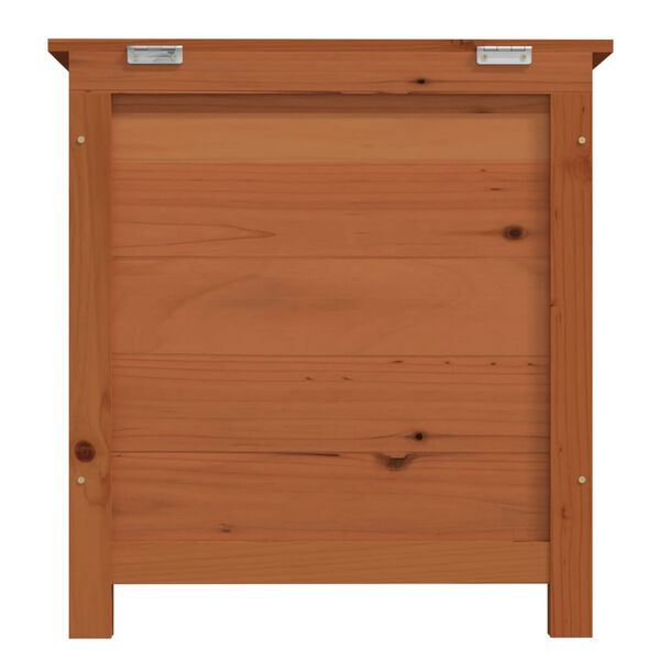 vidaXL Κουτί Μαξιλαριών Εξ. Χώρου Καφέ 50x50x56 εκ. Μασίφ Ξύλο Ελάτης