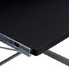 vidaXL Γραφείο Υπολογιστή Γωνιακό Μαύρο 132x112x99 εκ. Επεξ. Ξύλο