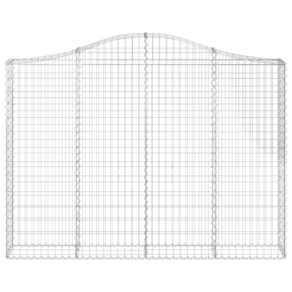 vidaXL Συρματοκιβώτια Τοξωτά 13 τεμ. 200x30x140/160 εκ. Γαλβαν. Ατσάλι