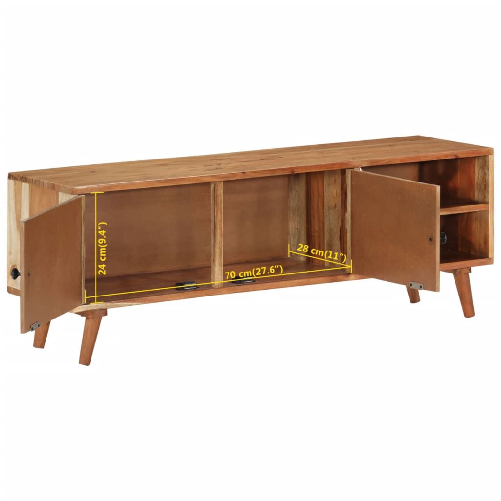 vidaXL Έπιπλο Τηλεόρασης 112 x 30 x 40 εκ. από Μασίφ Ξύλο Ακακίας