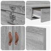 vidaXL Κρεβάτι με αποθηκευτικό χώρο Γκρι sonoma 226.5 x 135 x 31.5 εκ