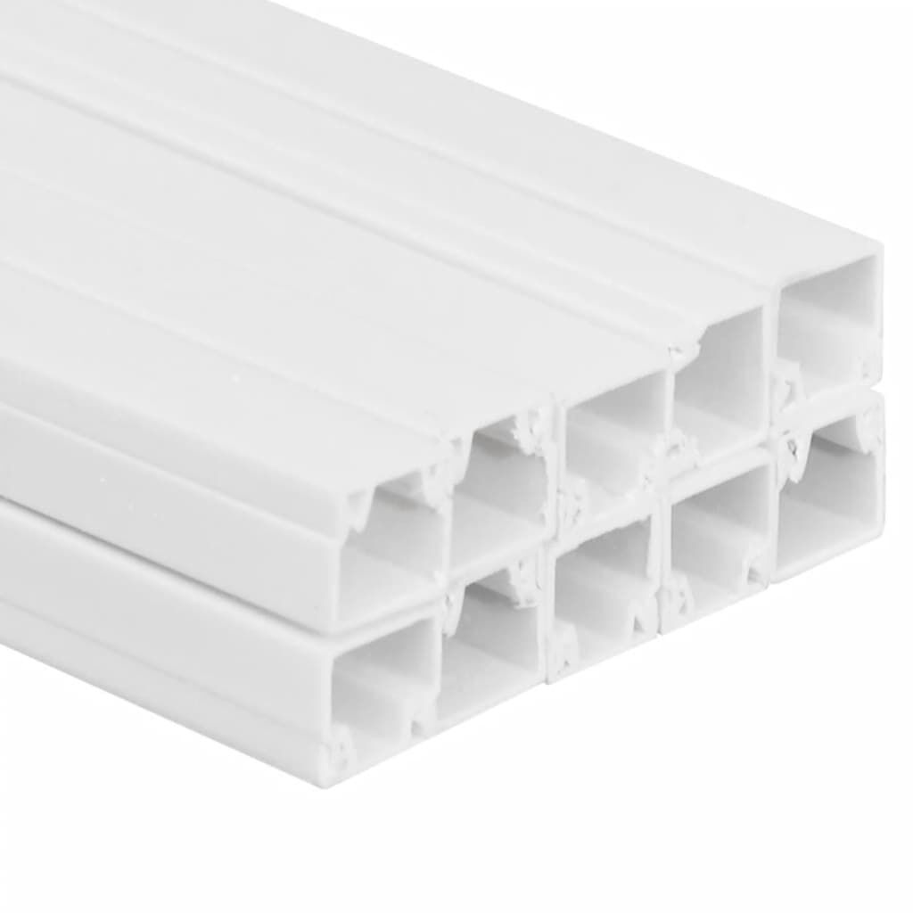 vidaXL Κανάλι Καλωδίων 30 x 15 χιλ. 10 μ. από PVC