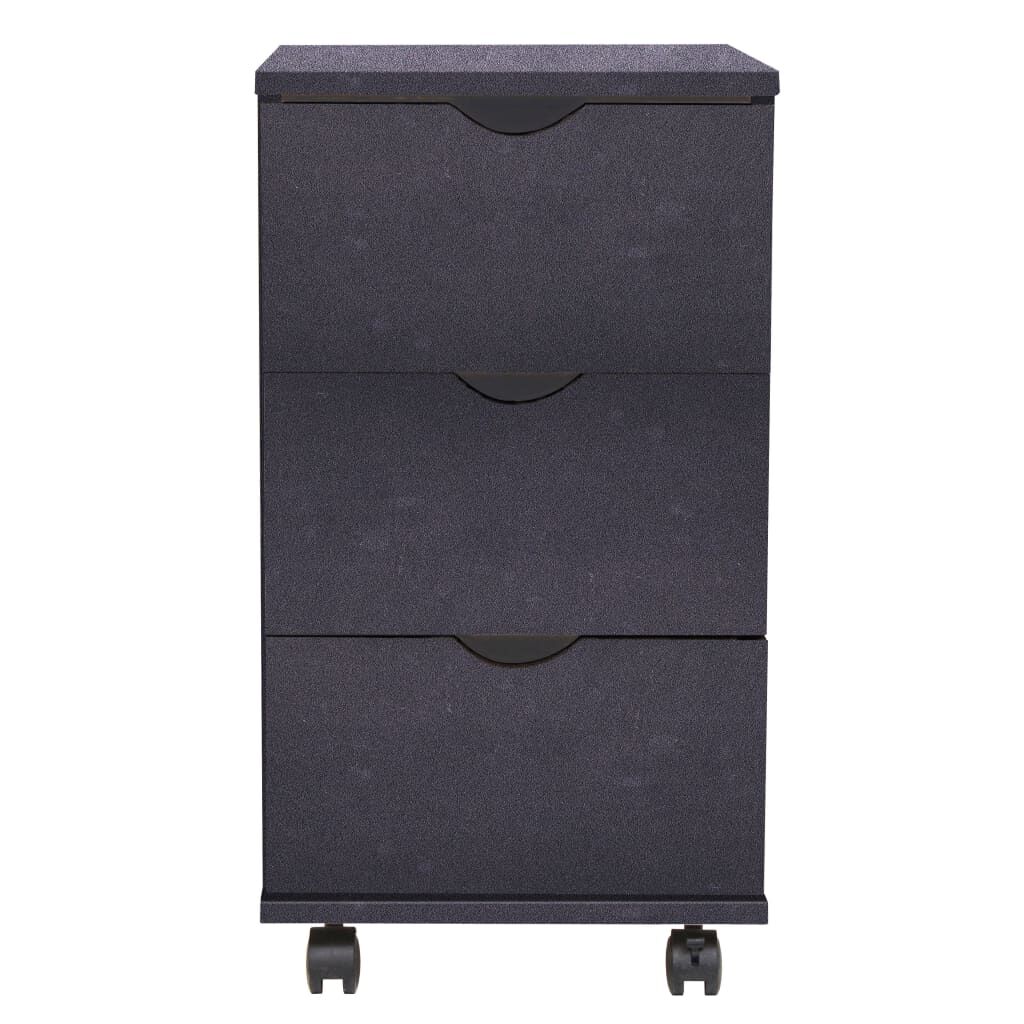 vidaXL Συρταριέρα Μαύρη 33 x 45 x 60 εκ.