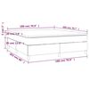 vidaXL Κρεβάτι Boxspring με Στρώμα Μπλε 180x200 εκ. Υφασμάτινο