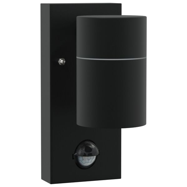 vidaXL Εξωτερικά Φωτιστικά Τοίχου 2 pcs Μαύρο 6.5 x 10.5 x 16 εκ.