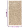 vidaXL Χαλί ZIZUR Όψη Γιούτας Εσωτ. & Εξωτ. Χώρου 60 x 110 εκ.