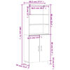 vidaXL Ντουλάπι Sonoma δρυς 69,5 x 34 x 180 εκ. από Επεξεργασμένο Ξύλο