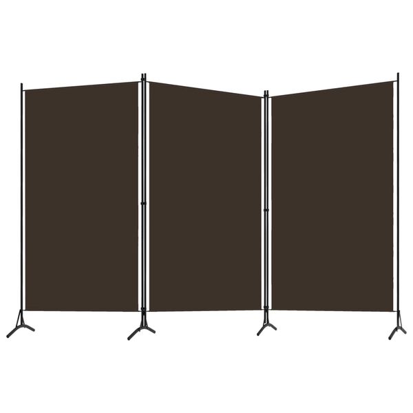 vidaXL Διαχωριστικό Δωματίου με 3 Πάνελ Καφέ 260 x 180 εκ.