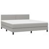 vidaXL &Kappa;&rho;&epsilon;&beta;ά&tau;&iota; Boxspring &mu;&epsilon; &Sigma;&tau;&rho;ώ&mu;&alpha; & LED &Alpha;&nu;.&Gamma;&kappa;&rho;&iota; 180x200 &epsilon;&kappa; &Upsilon;&phi;&alpha;&sigma;&mu;ά&tau;&iota;&nu;&omicron;