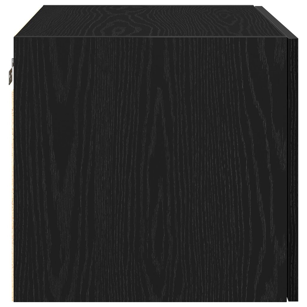 vidaXL Ντουλάπι Τοίχου Μαύρο Δρυς 70x42,5x40 εκ Επεξεργασμένο Ξύλο