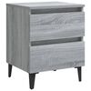 vidaXL &Kappa;&omicron;&mu;&omicron;&delta;ί&nu;&omicron; &Gamma;&kappa;&rho;&iota; Sonoma 40 x 35 x 50 &epsilon;&kappa;. &mu;&epsilon; &Mu;&epsilon;&tau;&alpha;&lambda;&lambda;&iota;&kappa;ά &Pi;ό&delta;&iota;&alpha;