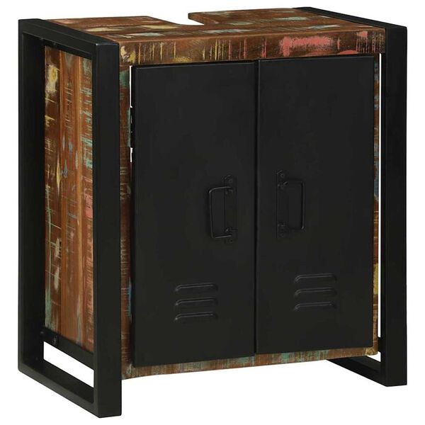 vidaXL Ντουλάπα Νιπτήρα Καφέ 55 x 35 x 60 εκ. Μασίφ ανακυκλωμένο ξύλο