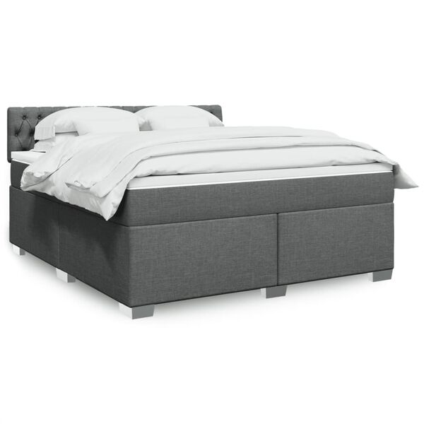 vidaXL &Kappa;&rho;&epsilon;&beta;ά&tau;&iota; Boxspring &mu;&epsilon; &Sigma;&tau;&rho;ώ&mu;&alpha; &Sigma;&kappa;&omicron;ύ&rho;&omicron; &Gamma;&kappa;&rho;&iota; 180x200 &epsilon;&kappa; &Upsilon;&phi;&alpha;&sigma;&mu;ά&tau;&iota;&nu;