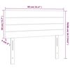 vidaXL Κεφαλάρι Κρεβατιού LED Μαύρο 90x5x78/88 εκ. Βελούδινο