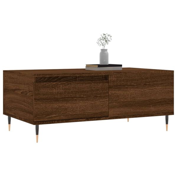 vidaXL Τραπεζάκι Σαλονιού Καφέ Δρυς 90x50x36,5 εκ. Επεξεργασμ. Ξύλο