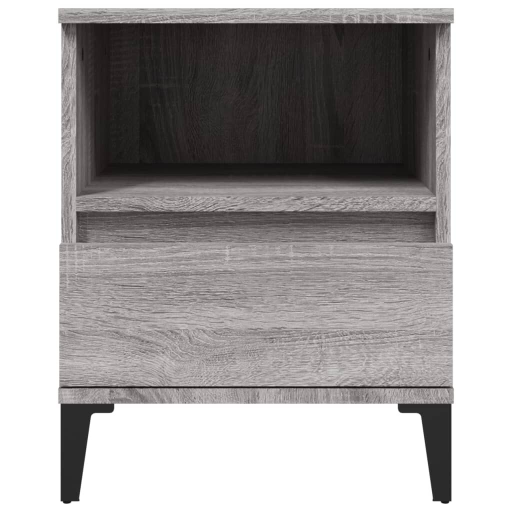 vidaXL Κομοδίνα 2 Τεμ. Γκρι Sonoma 40x35x50 εκ.