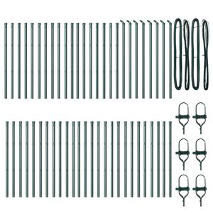 vidaXL &Sigma;&tau;ύ&lambda;&omicron;&sigmaf; &Pi;&epsilon;&rho;&iota;&phi;&rho;ά&xi;&epsilon;&omega;&nu; 52 pcs &Pi;&rho;ά&sigma;&iota;&nu;&omicron; 3,2 x 3,2 x 100 &epsilon;&kappa;