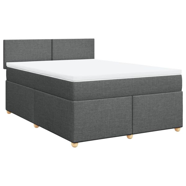 vidaXL &Kappa;&rho;&epsilon;&beta;ά&tau;&iota; Boxspring &mu;&epsilon; &Sigma;&tau;&rho;ώ&mu;&alpha; &Sigma;&kappa;&omicron;ύ&rho;&omicron; &Gamma;&kappa;&rho;&iota; 140x200 &epsilon;&kappa; &Upsilon;&phi;&alpha;&sigma;&mu;ά&tau;&iota;&nu;&omicron;